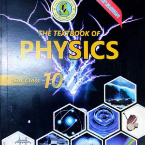 Class 10 Physics textbook by Sindh Textbook Board with lightning graphic and science illustrations on the cover.