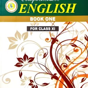 “Comprehensive English Book One for Class XI by Sindh Textbook Board – front cover with floral design in green and beige colors.”