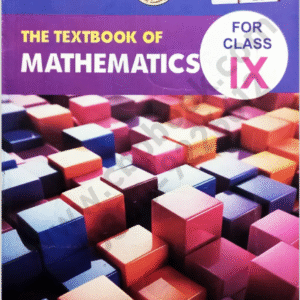 "Cover of a Class IX Mathematics textbook by Sindh Textbook Board, featuring colorful 3D geometric cubes and a purple-themed design."