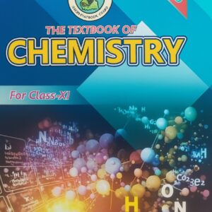 “The Textbook of Chemistry for Class XI by Sindh Textbook Board – revised edition with molecular structure graphics on the cover.”